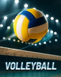 OKTT volleyball game interface showing live scores and betting features